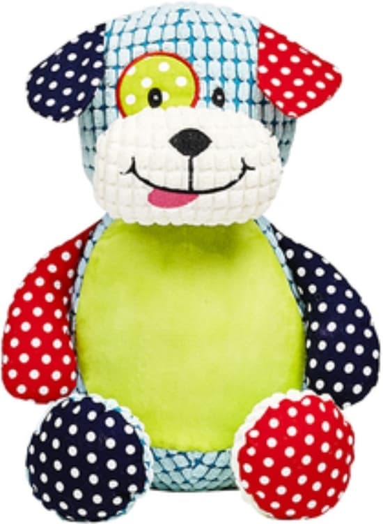 Dog Patchwork Personalised Bear