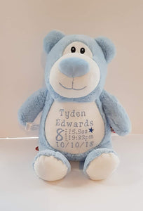 Blue Personalised Bear