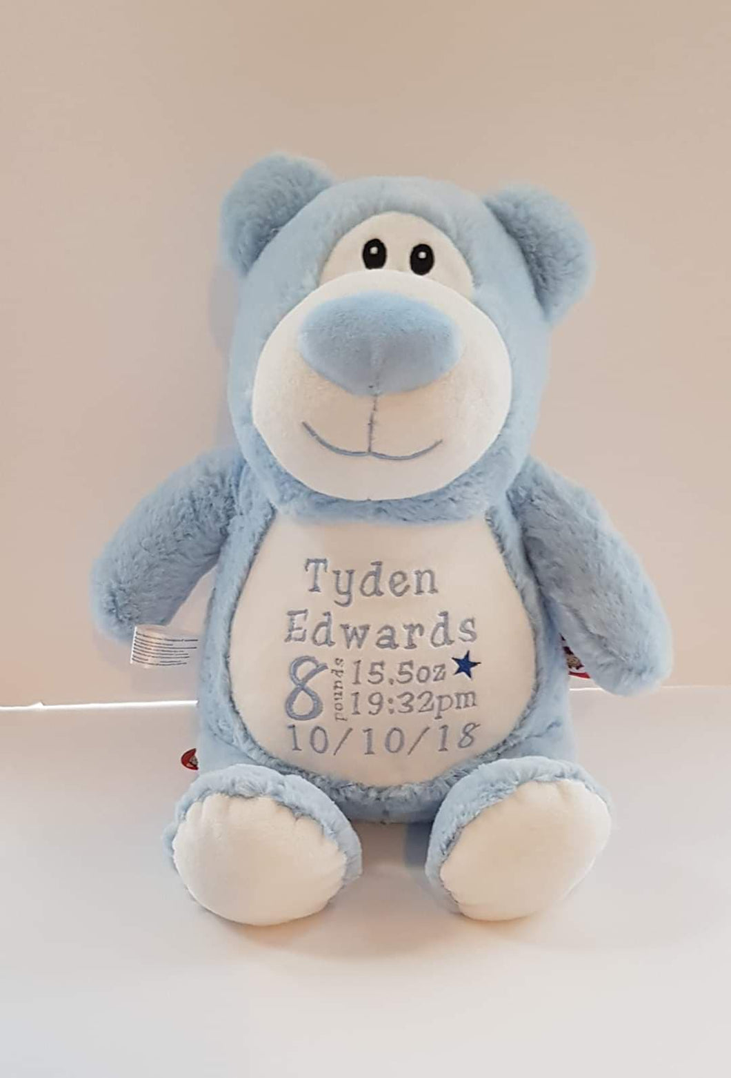 Blue Personalised Bear